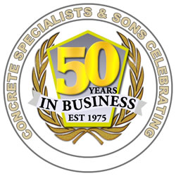 Concrete Specialists celabrating 50 years in business