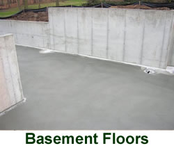 Poured Basement Floors