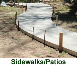 Sidewalks/Patio Walkways
